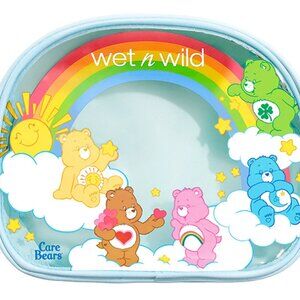 Wet N Wild x Care Bears Makeup Bag and Think happy thoughts artifical nails